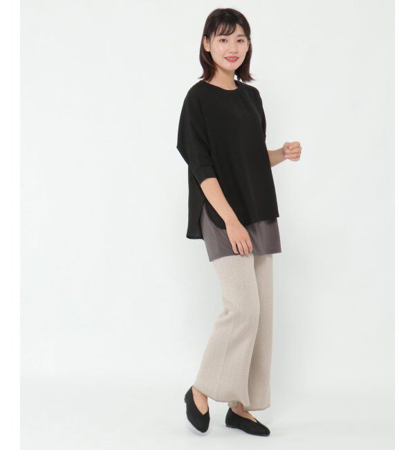 ikka「ヘリンボーンニットパンツ」|その他|