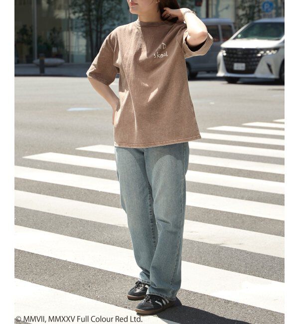 VENCE share style「Banksy バンクシー Keep it real スノーウォッシュTシャツ」|Tシャツ・カットソー|