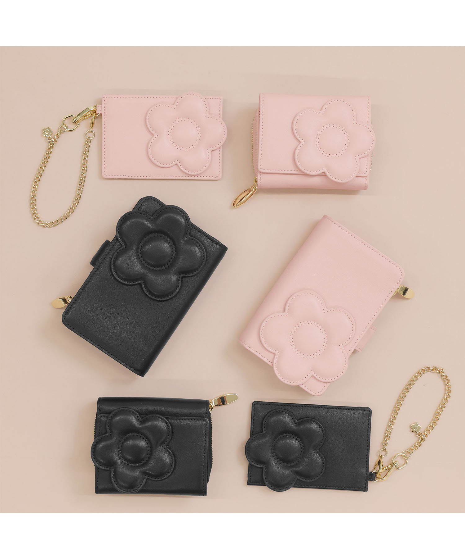 MARY QUANT「ビッグデイジーパッチ Lウォレット」|財布|