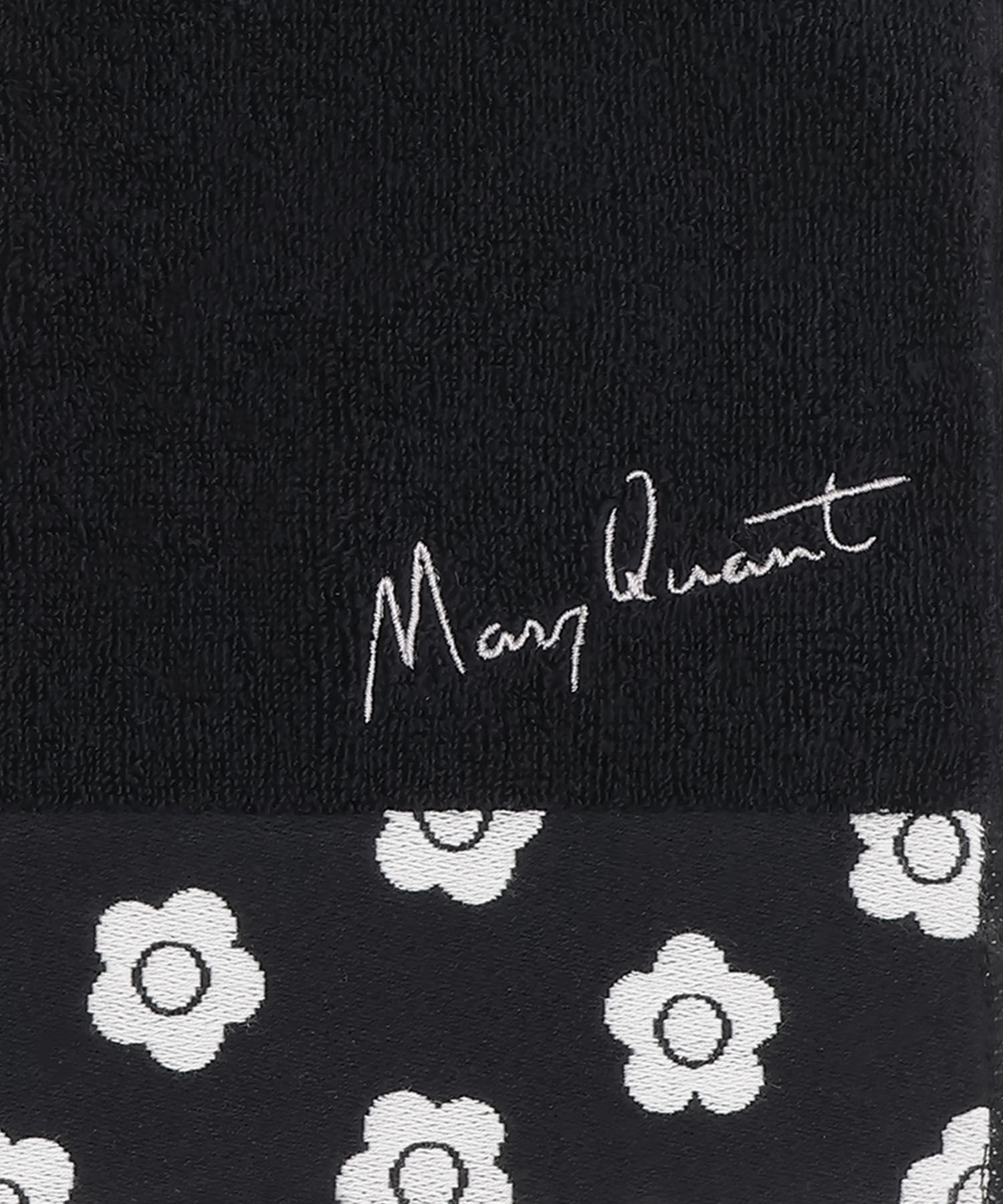 MARY QUANT「デイジーパターンヘム ミニタオル」|ハンカチ|
