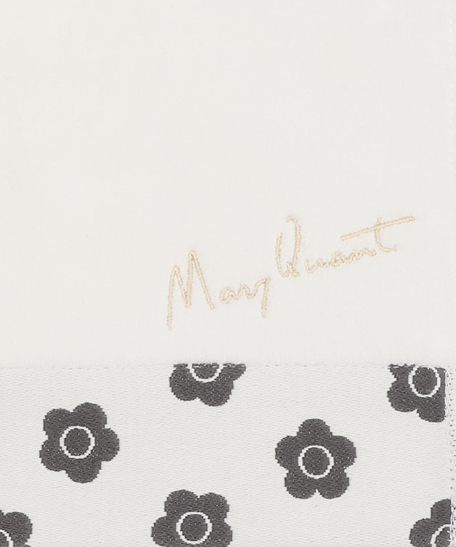 MARY QUANT「デイジーパターンヘム ミニタオル」|ハンカチ|