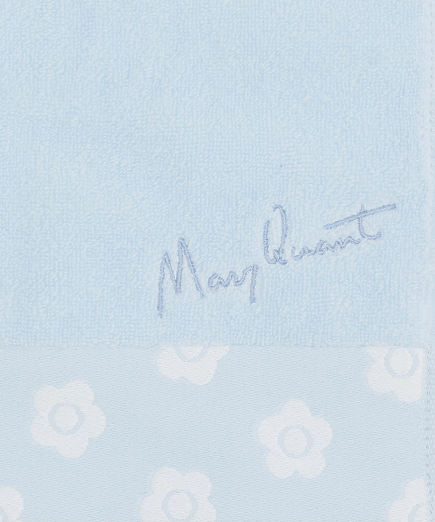 MARY QUANT「デイジーパターンヘム ミニタオル」|ハンカチ|