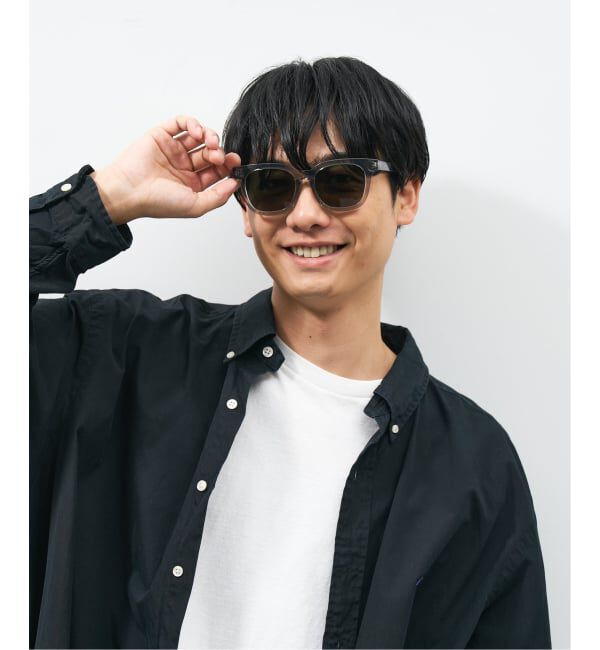  「【WEB限定】ウェリントン型 サングラス | 軽量 カラーレンズ トレンド 紫外線対策 UVカット 大きめサイズ」|サングラス|