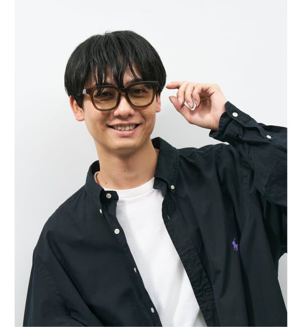  「【WEB限定】ウェリントン型 サングラス | 軽量 カラーレンズ トレンド 紫外線対策 UVカット 大きめサイズ」|サングラス|