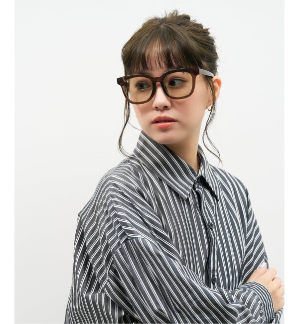  「【WEB限定】ウェリントン型 サングラス | 軽量 カラーレンズ トレンド 紫外線対策 UVカット 大きめサイズ」|サングラス|