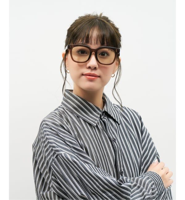  「【WEB限定】ウェリントン型 サングラス | 軽量 カラーレンズ トレンド 紫外線対策 UVカット 大きめサイズ」|サングラス|