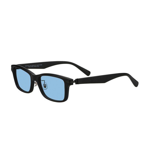  「SUNCUTGlasses/UV100%CUT サングラス レザー調 ラバーテンプル 紫外線対策 UV対策 UVカット ズレ落ち防止」|サングラス|