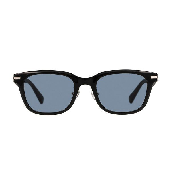  「SUNCUTGlasses/UV100%CUT サングラス レザー調 ラバーテンプル 紫外線対策 UV対策 UVカット ズレ落ち防止」|サングラス|
