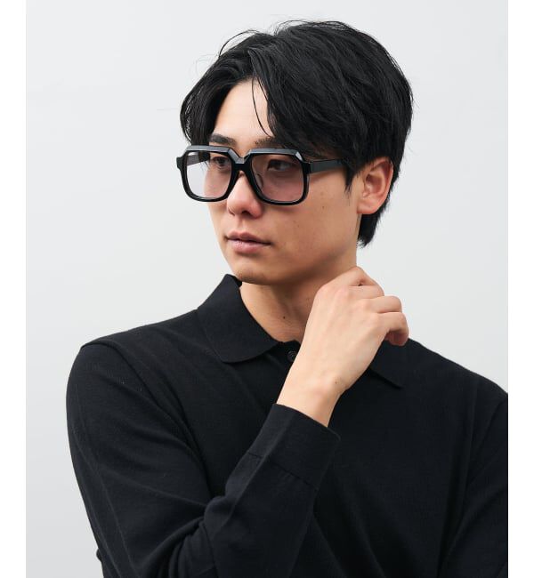  「SUNCUTGlasses/UV100%CUT ウェリントン型 サングラス | カラーレンズ 太縁フレーム  紫外線対策 UVカット」|サングラス|