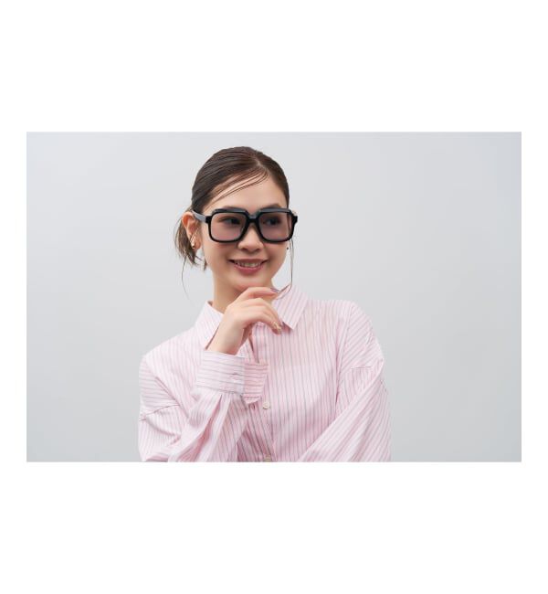  「SUNCUTGlasses/UV100%CUT ウェリントン型 サングラス | カラーレンズ 太縁フレーム  紫外線対策 UVカット」|サングラス|