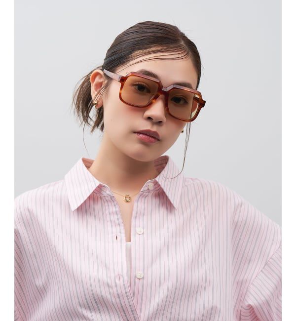  「SUNCUTGlasses/UV100%CUT ウェリントン型 サングラス | カラーレンズ 太縁フレーム  紫外線対策 UVカット」|サングラス|