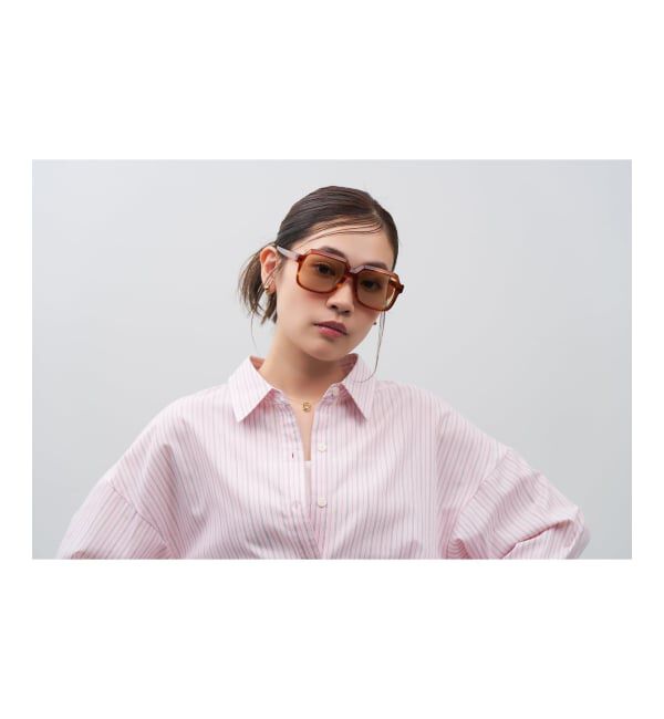  「SUNCUTGlasses/UV100%CUT ウェリントン型 サングラス | カラーレンズ 太縁フレーム  紫外線対策 UVカット」|サングラス|