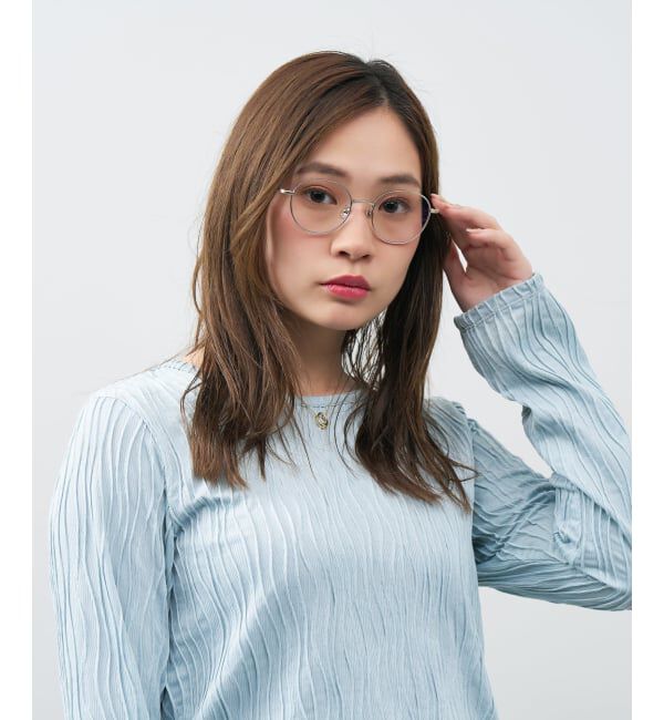  「ボストン型 サングラス | クリアサングラス メタル おしゃれ 紫外線対策 UVカット TREND SUNGLASSES」|サングラス|ゴールド