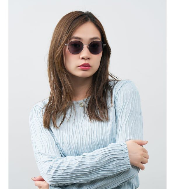  「ボストン型 サングラス | 調光 紫外線で色が変わる 紫外線対策 UVカット 丸型 メタル TREND SUNGLASSES」|サングラス|