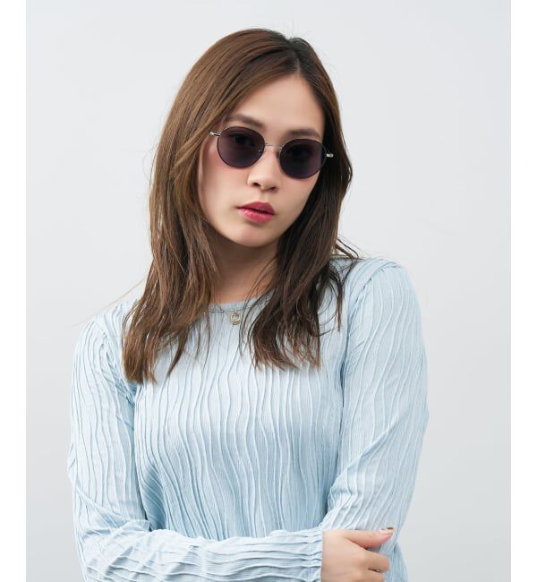  「ボストン型 サングラス | 調光 紫外線で色が変わる 紫外線対策 UVカット 丸型 メタル TREND SUNGLASSES」|サングラス|