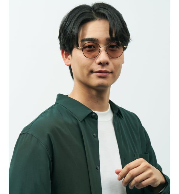  「ボストン型 サングラス | 調光 紫外線で色が変わる 紫外線対策 UVカット 丸型 メタル TREND SUNGLASSES」|サングラス|