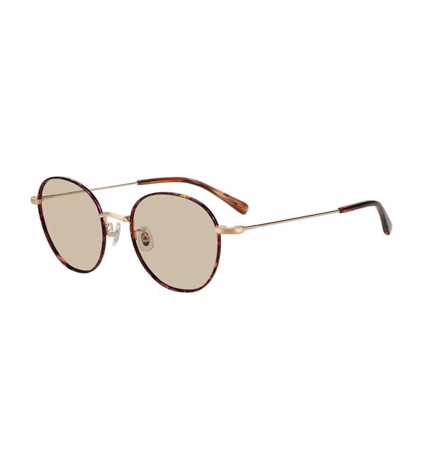  「ボストン型 サングラス | 調光 紫外線で色が変わる 紫外線対策 UVカット 丸型 メタル TREND SUNGLASSES」|サングラス|