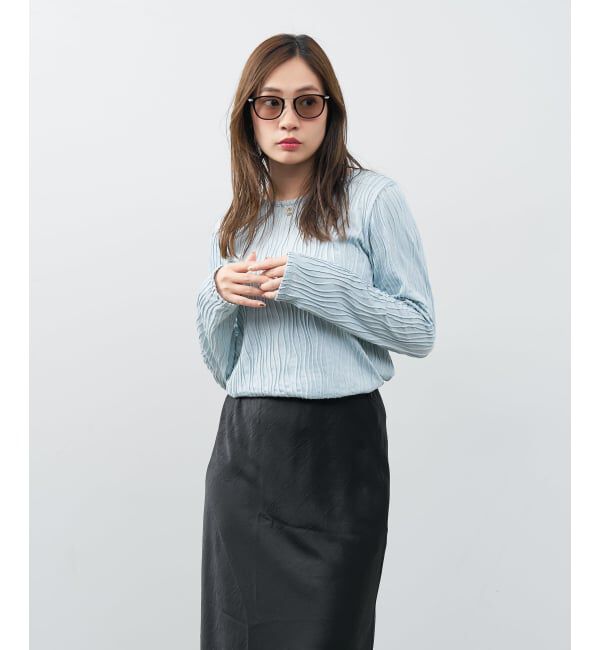  「ウェリントン型 サングラス | カラーレンズ コンビネーションフレーム UVカット TREND SUNGLASSES」|サングラス|