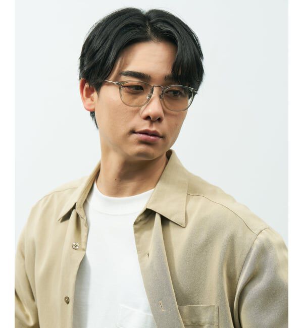  「ウェリントン型 サングラス | カラーレンズ コンビネーションフレーム UVカット TREND SUNGLASSES」|サングラス|