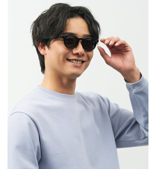  「【WEB限定】SUNCUTGlasses/UV100%CUT ウェリントン型サングラス | カラーレンズ 太縁 紫外線対策 UVカット」|サングラス|