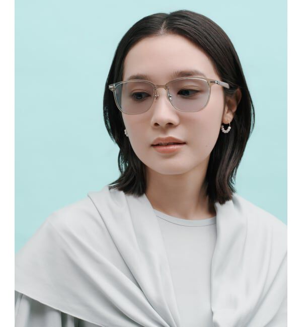  「WEB限定 SUNCUTGlasses/UV100％CUT ウェリントン型 パーソナルカラーサングラス | イエベ ブルべ 」|サングラス|薄グリーン