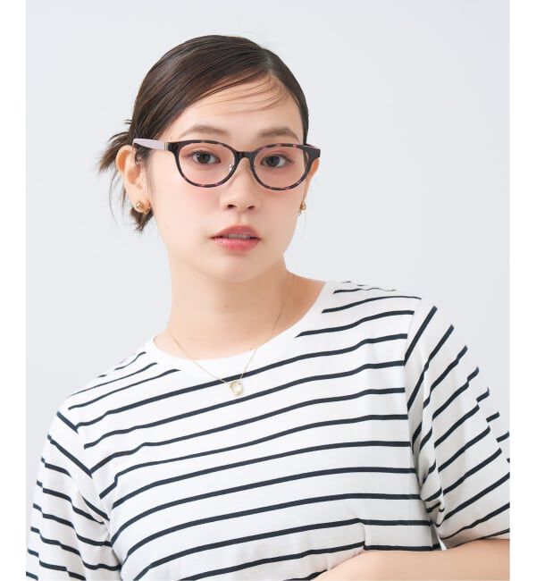  「WOMEN&rsquo;S BASIC ウェリントン型 メガネ | レンズ交換券付」|メガネ|レッド