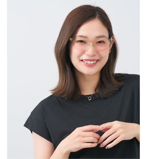  「WOMEN&rsquo;S BASIC ウェリントン型 メガネ | レンズ交換券付」|メガネ|ブラウン系その他1