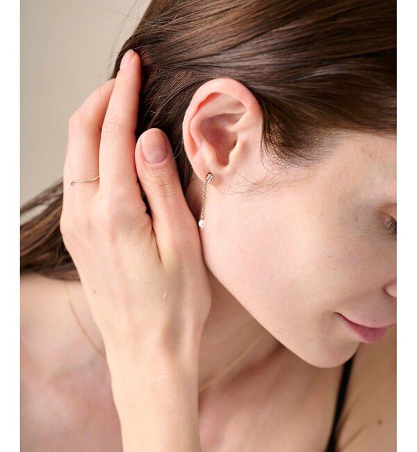 ete「パール/ホワイトトパーズ ピアス」|ピアス|