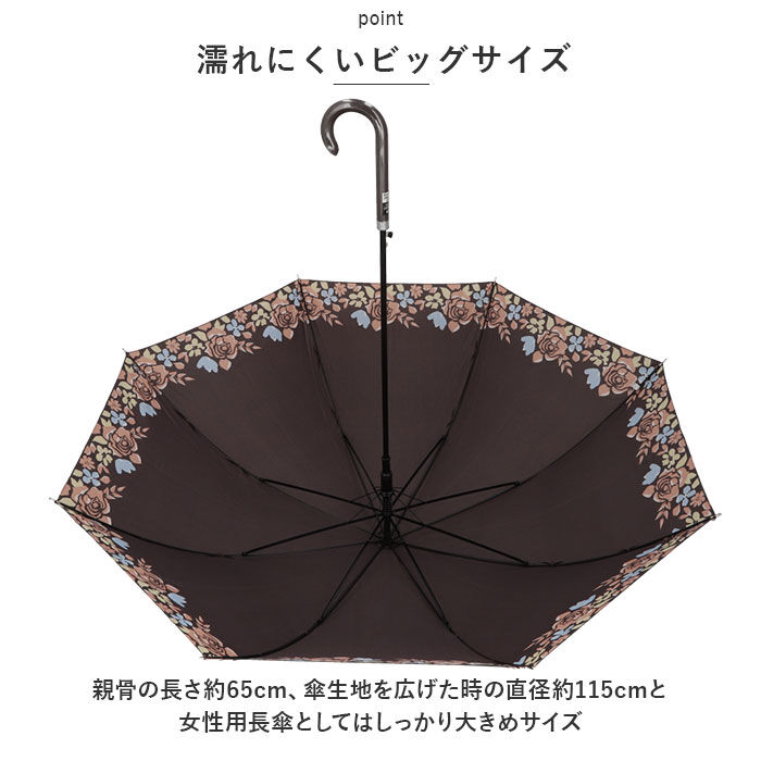 BACKYARD FAMILY「傘 レディース 65cm 通販 長傘 大きめ ジャンプ 雨傘 ジャンプ傘 おしゃれ シンプル 大人」|傘|