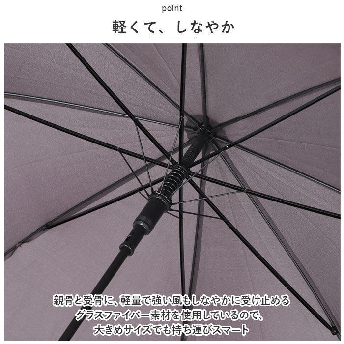 BACKYARD FAMILY「傘 レディース 65cm 通販 長傘 大きめ ジャンプ 雨傘 ジャンプ傘 おしゃれ シンプル 大人」|傘|