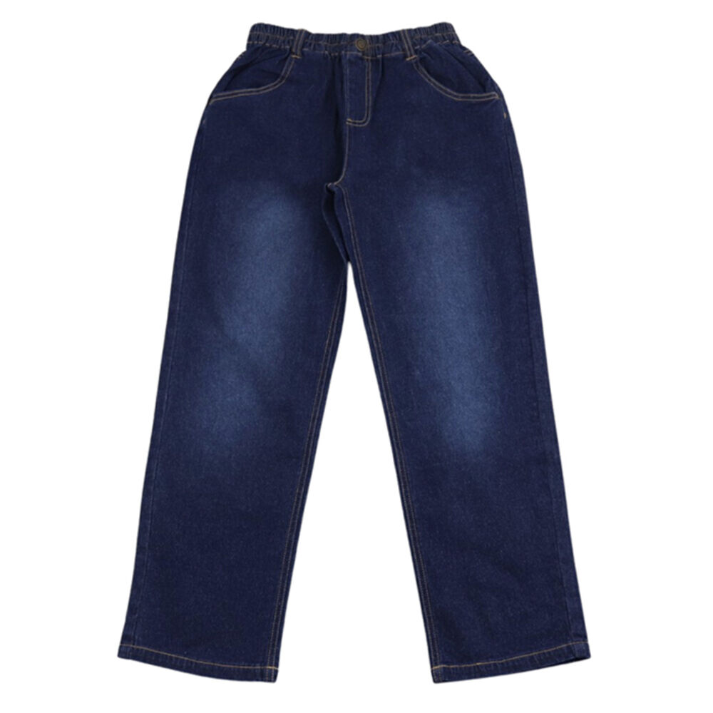 BACKYARD FAMILY「パンツ キッズ 子供服 好評 ストレッチ デニム ストレートパンツ ズボン 長ズボン ロングパンツ」|その他|ブルー1