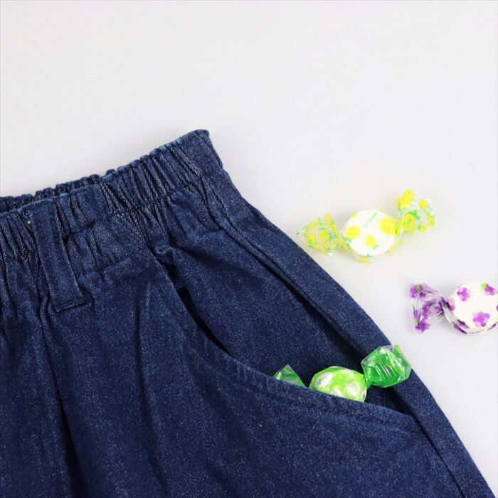 BACKYARD FAMILY「パンツ キッズ 子供服 好評 デニム ガウチョ キュロット ズボン 長ズボン ロングパンツ 女の子」|その他|