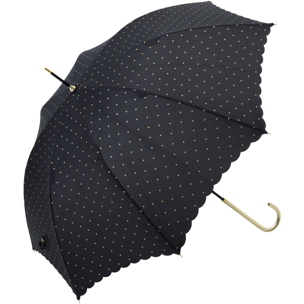 BACKYARD FAMILY「because ビコーズ 長傘 レディース 55cm 通販 雨傘 日傘 晴雨兼用傘 傘 かさ カサ」|傘|ブラック1