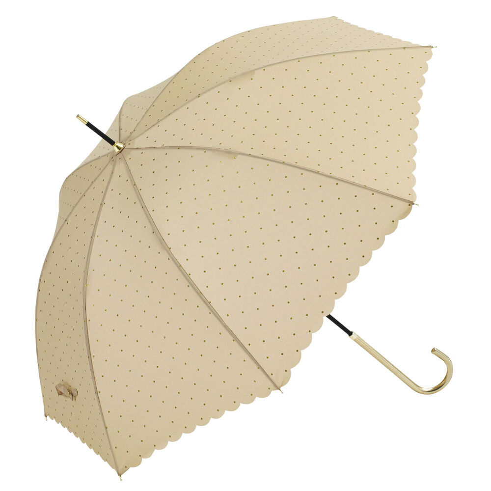 BACKYARD FAMILY「because ビコーズ 長傘 レディース 55cm 通販 雨傘 日傘 晴雨兼用傘 傘 かさ カサ」|傘|ベージュ1