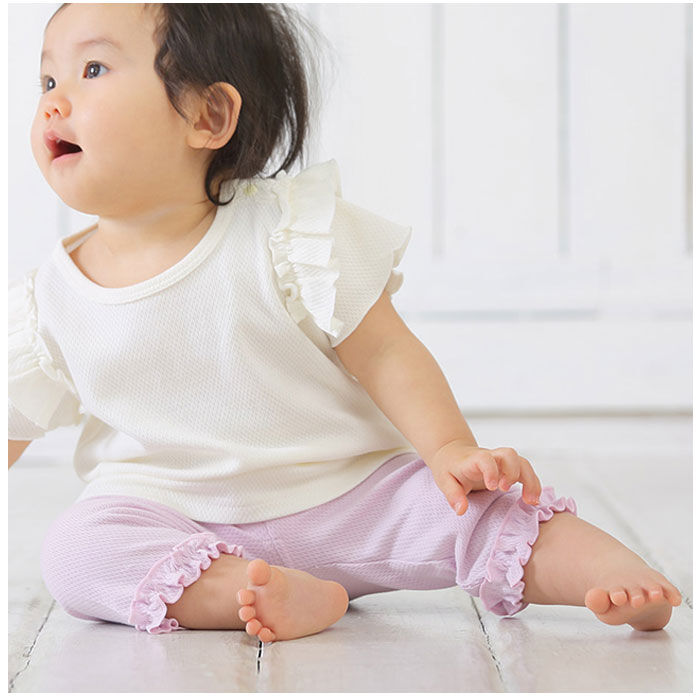 BACKYARD FAMILY「アエナック Aenak レギンス キッズ 通販 525003 ベーシック７分丈 女児 パンツ」|その他ベビーウェア|