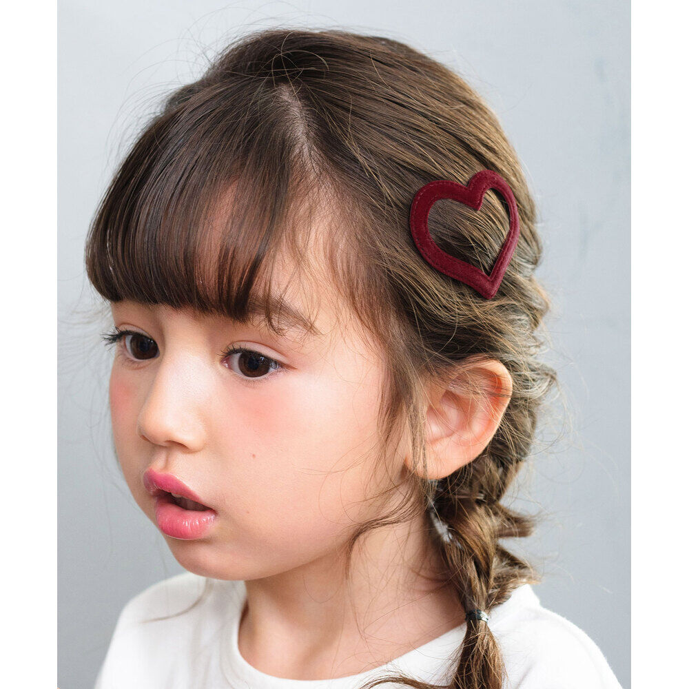 BACKYARD FAMILY「Rora パッチン留め 2個セット 通販 ローラ ラナ スウェード パッチンピン パッチンどめ」|その他|レッド1