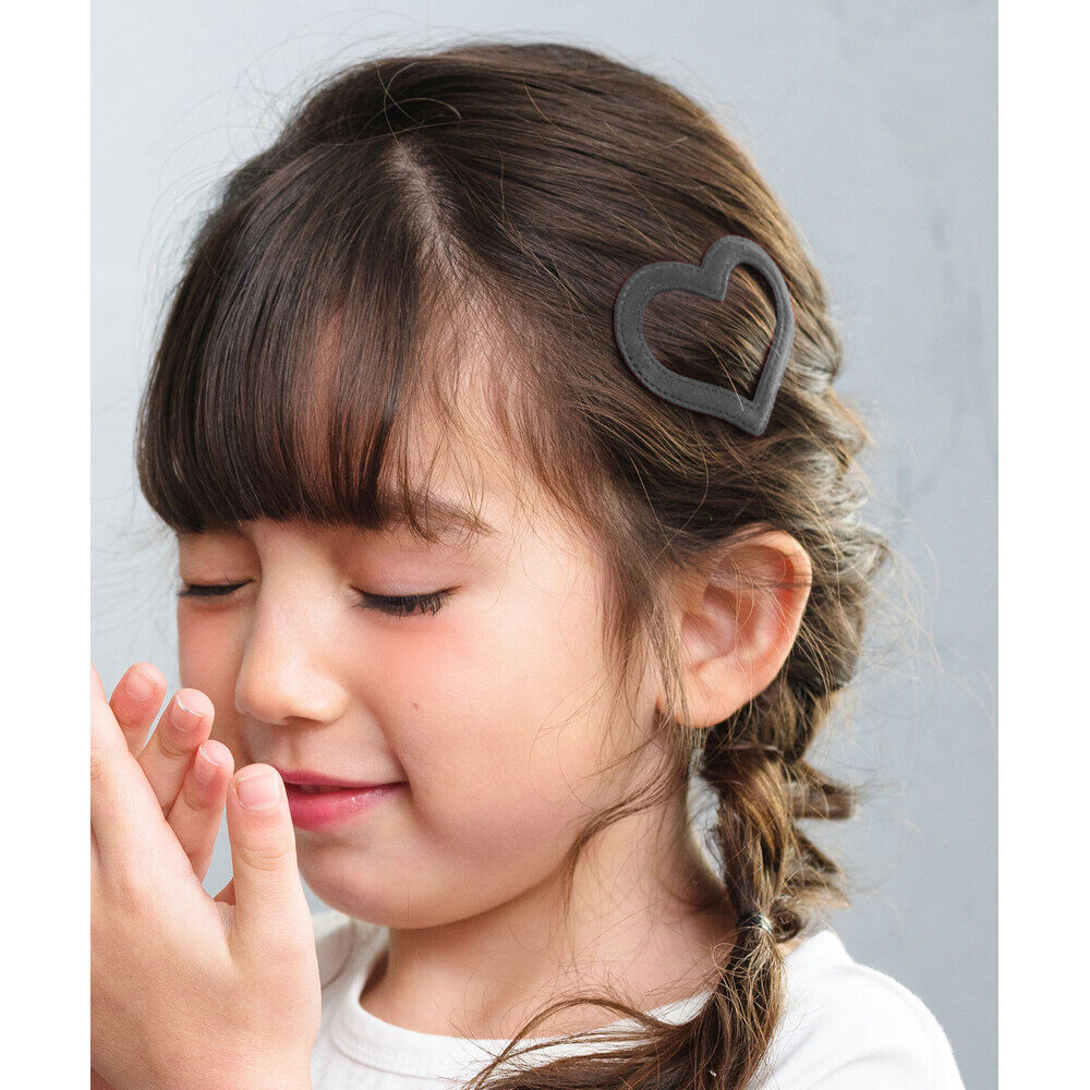 BACKYARD FAMILY「Rora パッチン留め 2個セット 通販 ローラ ラナ スウェード パッチンピン パッチンどめ」|その他|グレー1