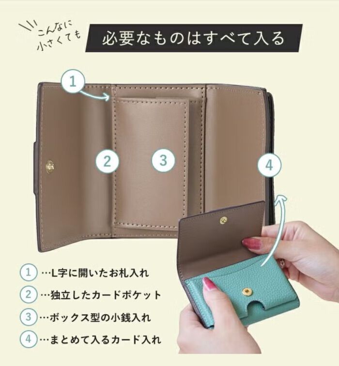 BACKYARD FAMILY「LIZDAYS ミニ財布 通販 リズデイズ コンパクト お財布 小銭入れ ミニウォレット 小さい」|財布|