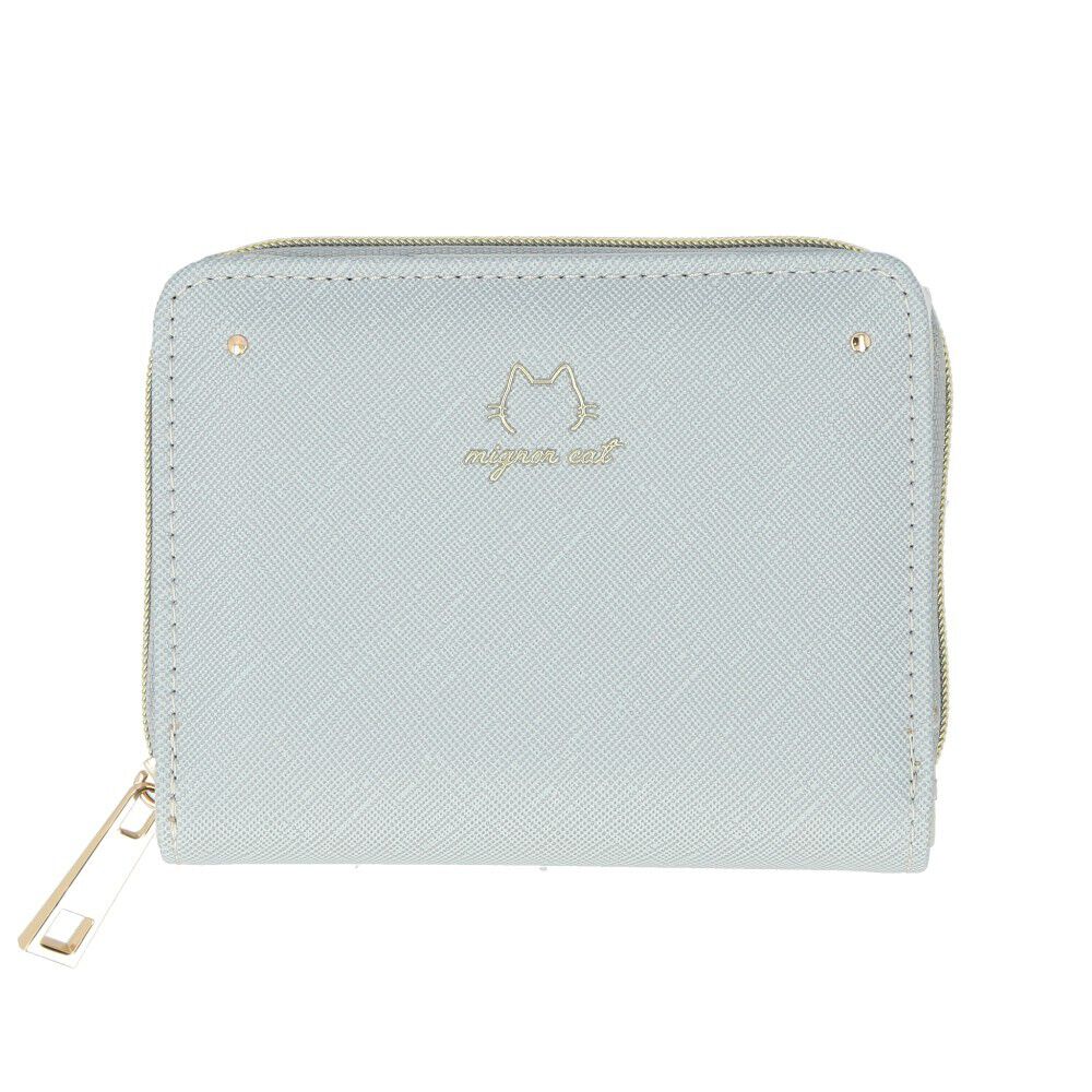 BACKYARD FAMILY「ラウンドファスナー 二つ折り財布 レディース 通販 財布 コンパクト 2つ折り財布 ミニ財布」|財布|ブルー3