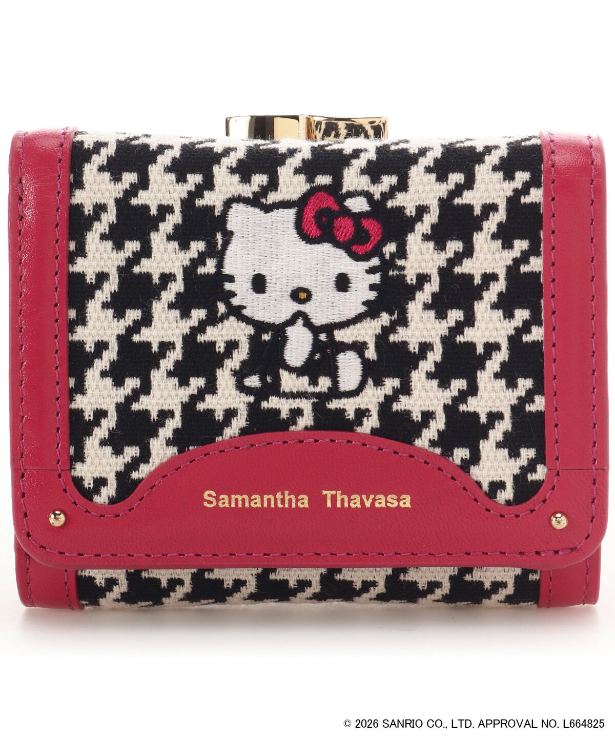 Samantha Thavasa「「ハローキティ」コレクション 口金折財布（ブラック）」|財布|