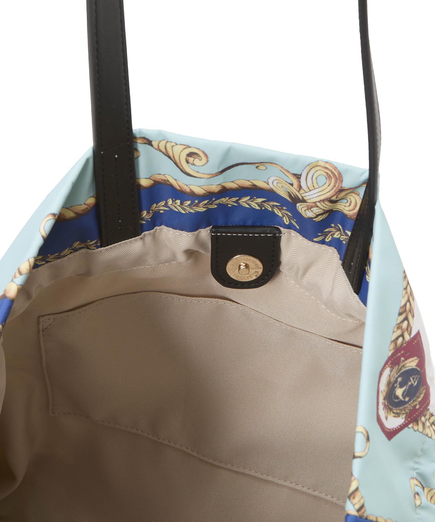 TOPKAPI TREASURE「【TREASURE TOPKAPI】マイルドサテン スカーフ柄 巾着 トート バッグ」|トートバッグ|