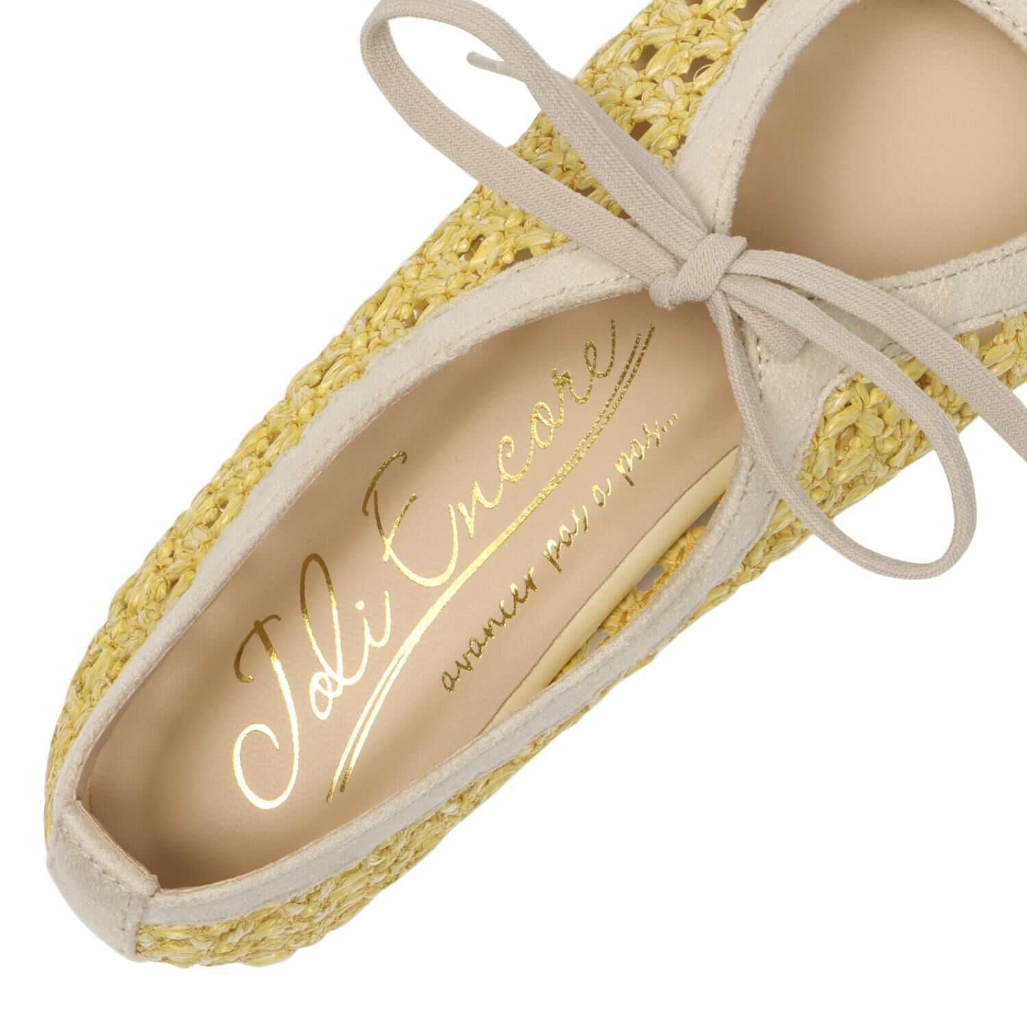 JOLI ENCORE「【JOLI ENCORE(FR)】RAFFIA FLAT PUMPS」|パンプス|