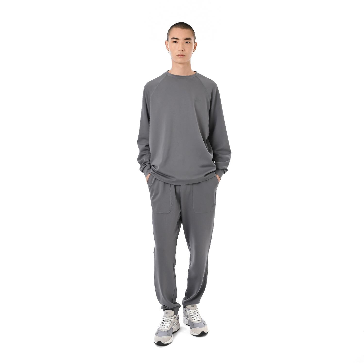 NEW BALANCE 「【NEW BALANCEｳｪｱ】M ﾘﾗｯｸｽﾌｨｯﾄﾛﾝｸﾞｽﾘｰﾌﾞ」|Tシャツ・カットソー|