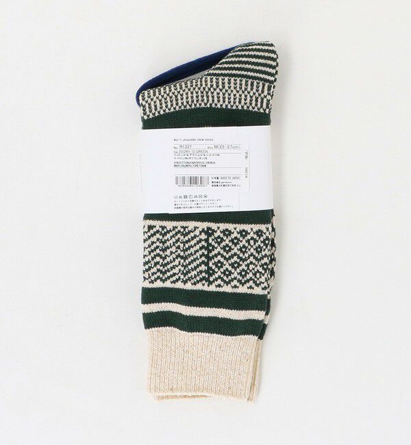 UNITED ARROWS「＜ROTOTO＞ジャガード ボーダー ソックス」|ソックス|