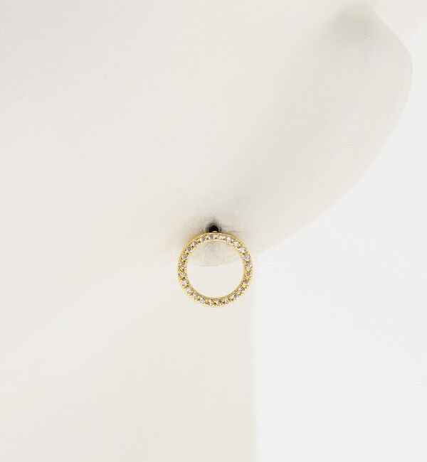 UNITED ARROWS「サークルパヴェ ピアス」|ピアス|