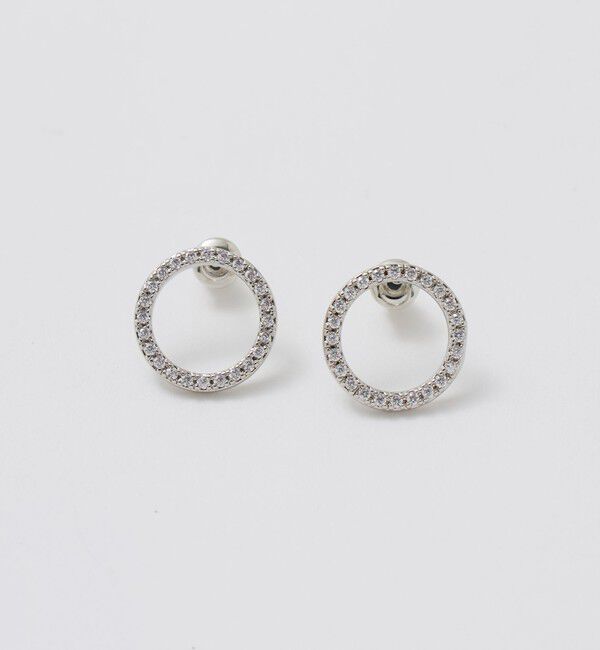 UNITED ARROWS「サークルパヴェ ピアス」|ピアス|SILVER