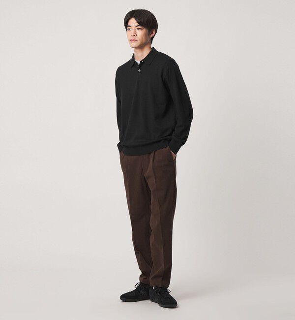 UNITED ARROWS green label relaxing「【WEB限定】JUST fit ハイゲージ ジャケイン ニットポロ」|ニット・セーター|