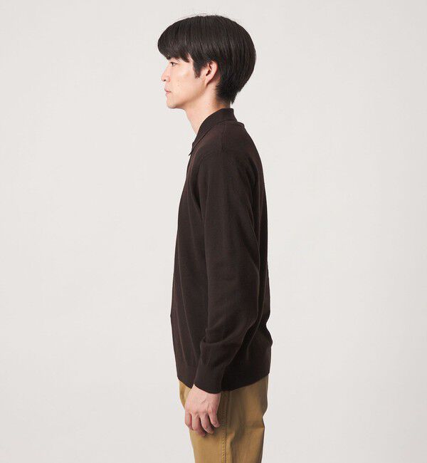 UNITED ARROWS green label relaxing「【WEB限定】JUST fit ハイゲージ ジャケイン ニットポロ」|ニット・セーター|