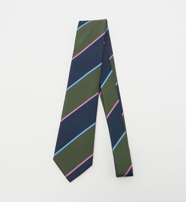 UNITED ARROWS green label relaxing「GLR JAPAN TANGO 8.0cm ストライプ3 ネクタイ」|ネクタイ・蝶ネクタイ|NAVY