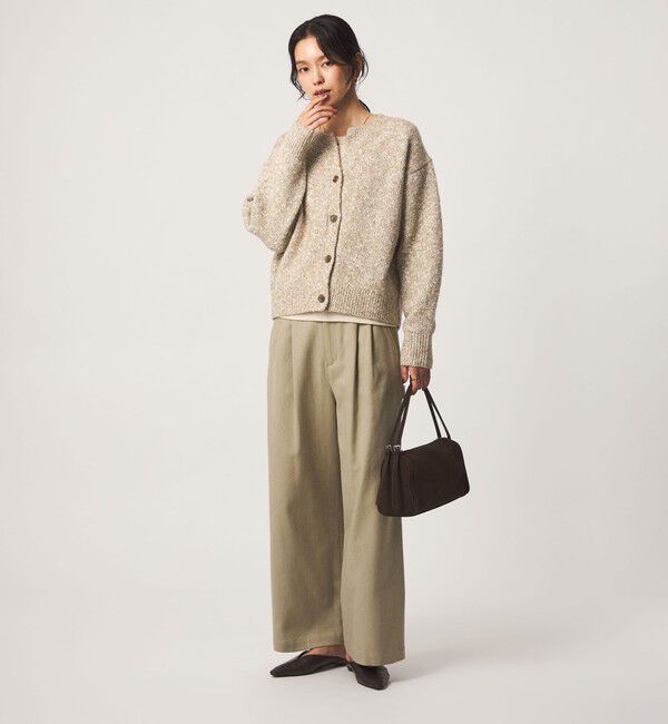 UNITED ARROWS green label relaxing「ミックスヤーン スキッパー カーディガン」|カーディガン|